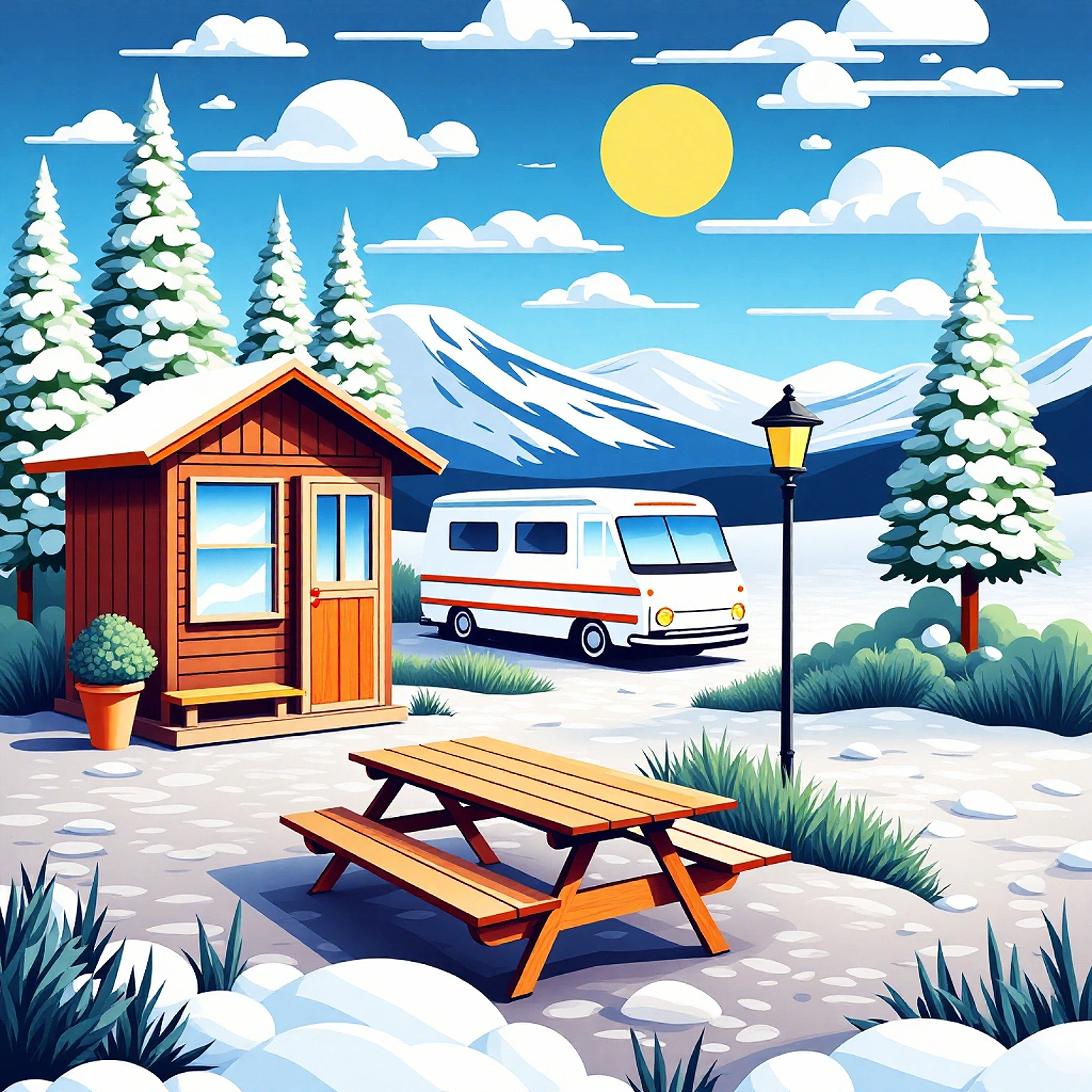 Stellplatz Winterruhe