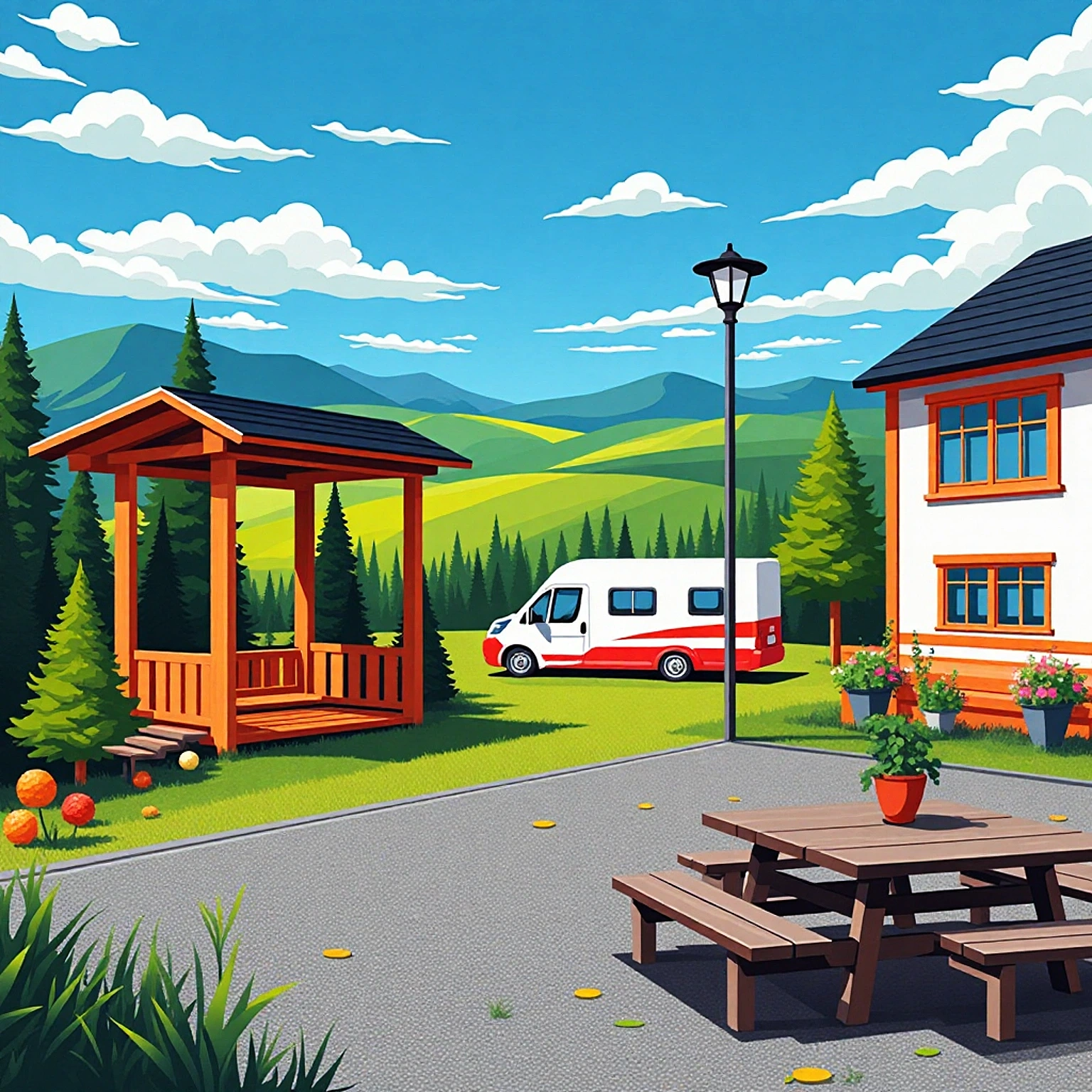 Stellplatz am Bergblick